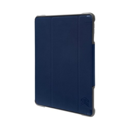 STM - Dux Protective Case for Apple® iPad® (Latest Model) and iPad® 5th Gen - Midnight Blue-Front_Standard 
