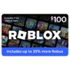 Roblox - $100 Digital Gift Card [Includes Virtual Item] [Digital]-Front_Standard