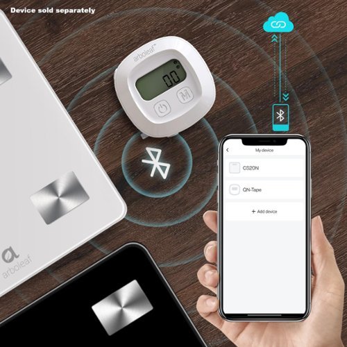 Arboleaf digital Body Tape Measure, 60in, Bluetooth with App, Retractable - White BUY ONLINE