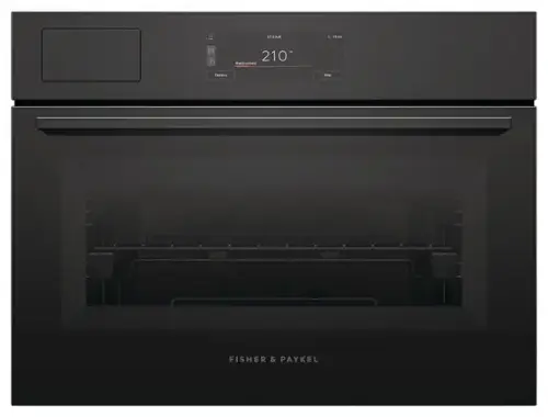 STEAM: 19:30 / 7  
210°  
Rapid preheat  
Options Stop  
FISHER & PAYKEL