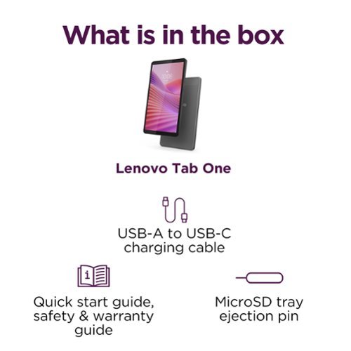 Lenovo Tab One - 8.7 Tablet - 64GB - Luna Grey SHOP ONLINE