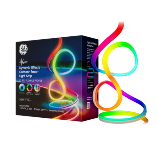 GE Cync Dynamic Effects Smart LED Outdoor Flexible Profile Light Strip - Full Color