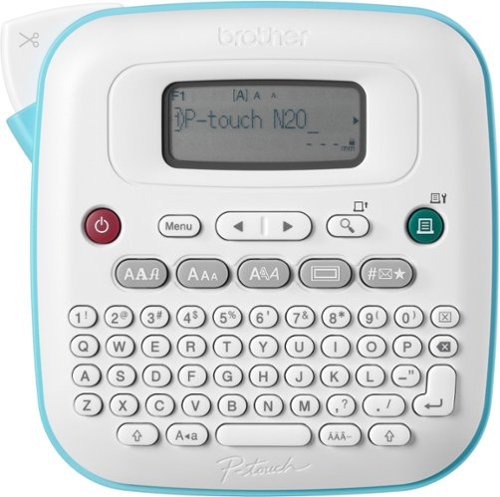 Brother - P-touch PT-N20 Personal Desktop Label Maker with Btag Tape - White