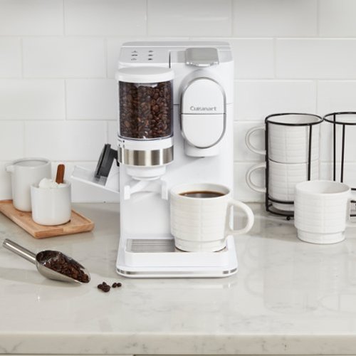 Cuisinart - Grind & Brew Single-Serve Coffeemaker - White-Alt_View_Standard_14 