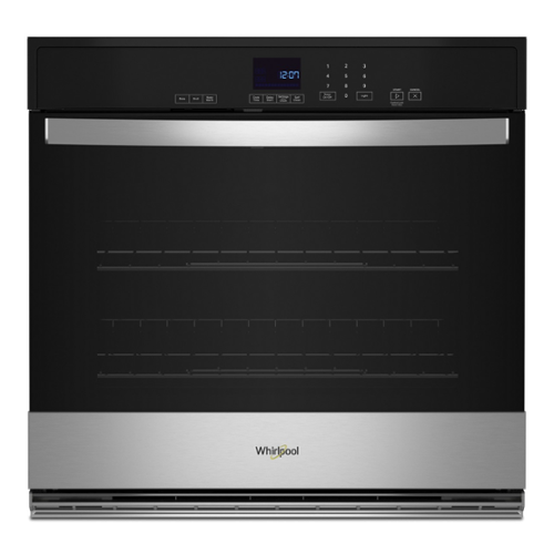  Whirlpool - 5.0 Cu. Ft. Single Self-Cleaning Wall Oven - Stainless Steel