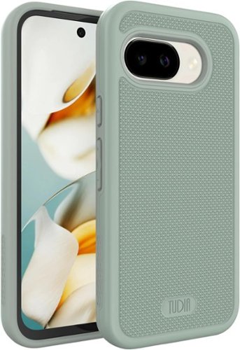 TUDIA - MergeGrip for Google Pixel 9a Case 2025 Military Grade - Green Lily-Front_Standard 