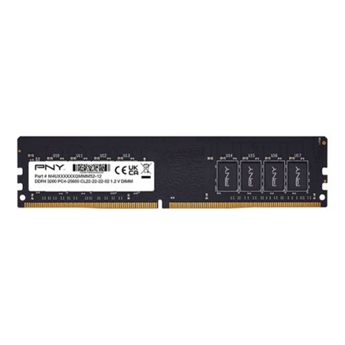 PNY - Performance MD8GSD43200-X TB 8GB (2X4GB) 3200MHz DDR4 DIMM Desktop Memory - Black-Front_Standard 