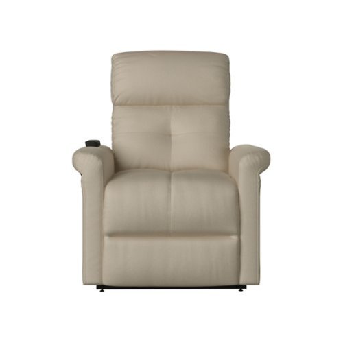 ProLounger - Teague Nubuck Power Recline and Lift Chair - Stone Ecru