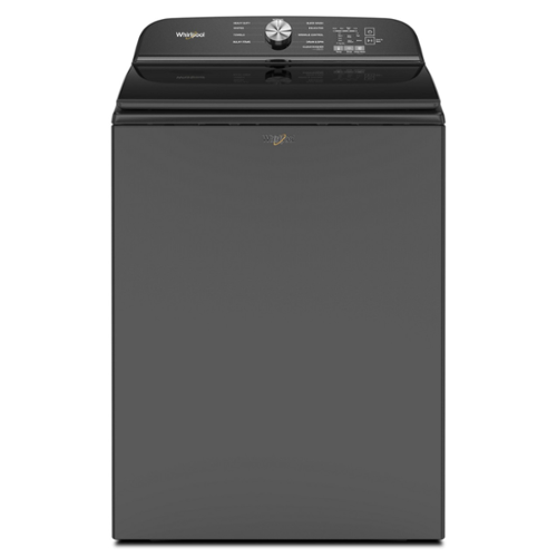  Whirlpool - 5.3 Cu. Ft. High Efficiency Top Load Washer with Deep Water Wash Option - White - Volcano Black
