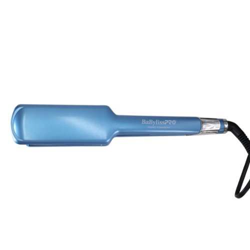 Babyliss - Pro Nano Titanium 2" Ultra-Sleek Hair Straightener, Flat Iron - Blue-Front_Standard 