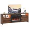 Bestier Fireplace, TV Stand, Entertainment Center, TV Stand, Storage Space - Brown-Front_Standard 
