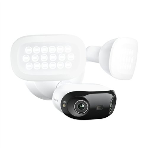 Reolink - Elite F751W 4K 8MP Outdoor Wired Wi - Fi Panorama Security Camera with Floodlights and AI Smart Search - White