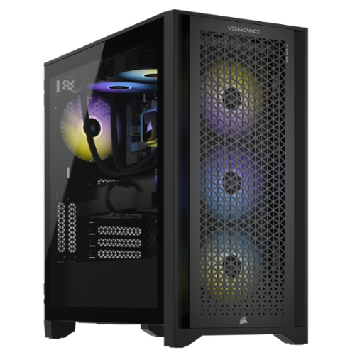 CORSAIR - VENGEANCE a7400 Gaming Desktop - AMD Ryzen 9 9900X - 64GB RGB DDR5 Memory -  NVIDIA GeForce RTX 4090 – 2TB SSD - Black