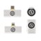 HollyView - Hollyland Lark M2 Wireless Lavalier Microphone for iPhone/Android/Camera/PC/Laptop with Lightning/USB-C/Plug, 48KHz 24Bi - White-Front_Standard