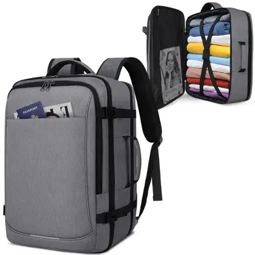 Grey(backpack With Shoe Bag)