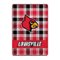 Pegasus - Louisville Cardinals 66" x 95" Oversized Plaid FAN-mily Ultra Cozy Blanket - Multicolor-Front_Standard