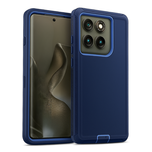 Entronix - Heavy Duty Case for Motorola Moto G Power 2025 - Ultimate Triple-Layer Protection - Blue-Front_Standard 