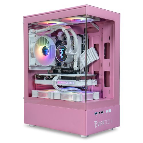 ViprTech - Stryker 3.0 Gaming PC - AMD Ryzen 7 (4.1GHz Liquid Cooled), RTX 3060 12GB, 16GB DDR4, 1TB SSD, Computer - Pink-Front_Standard 