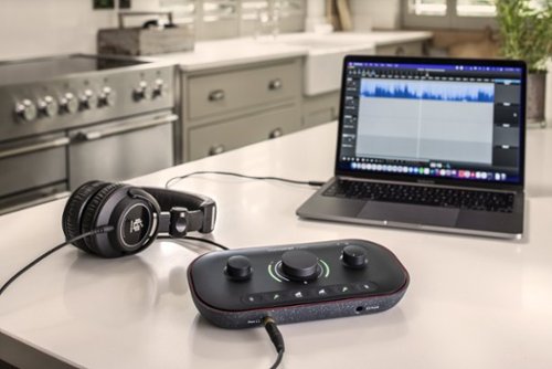 Focusrite Vocaster Two USB audio interface for podcast duos - record broadcast quality with ease! - Black WHERE TO BUY