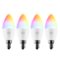 Geeni - Prisma Plus B11 Wi-Fi Smart Candle Light Bulb (4-Pack) - White-Front_Standard