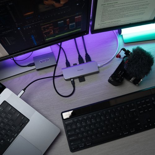 Targus USB-C Alt. Mode Dual HDMI 4K Mobile Dock with 140W EPR Pass-Thru & SD Reader - Silver HOW TO BUY