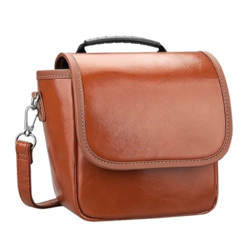 Stock Preferred - For Polaroid Originals OneStep 2 VF Instant Film Camera Carrying Case Travel Bag Brown - Brown-Front_Standard 