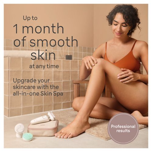 Braun Silk-épil 9 Flex-Pivoting SkinSpa Epilator, Wet/Dry, Shaver Head, Massage Pad, Exfoliation Brush and BodyTrimmer - White/Tinted Gold BUY IN EUROPE