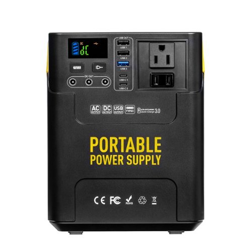 Rocksolar - Adventurer 100W Lithium Ion Battery Portable Power Station (222 Wh Capacity) - Black-Front_Standard 