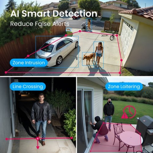 Reolink 2-Camera Indoor/Outdoor Add On or Stand Alone Wired PoE 4K+ 12MP Security Dome IP Cameras, Smart AI Search, Spotlight - White WORLDWIDE DELIVERY