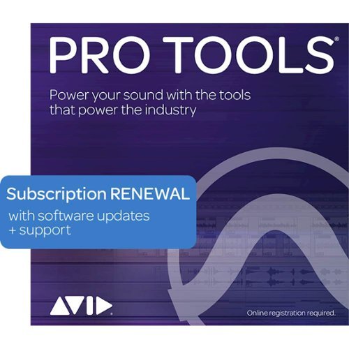 Avid - Pro Tools (1-Year Subscription Renewal + Software Updates/Support) - Windows, Mac OS-Front_Standard 