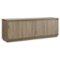 Henn & Hart - Presque TV Stand for TV's up to 75" - Antiqued Gray Oak-Angle_Standard