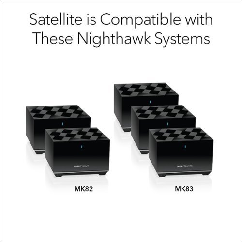 NETGEAR Nighthawk AX3600 Tri-Band Mesh Wi-Fi 6 Satellite - Black GLOBAL SHIPPING