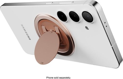 OhSnap Snap 4 Luxe Magnetic Phone Grip & Stand - Ultra-Thin, Fits Any Phone, Supports MagSafe Charging - Cognac Brown WORLDWIDE DELIVERY