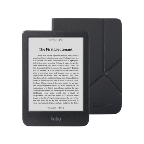 Kobo - Clara BW eReader with Bundle - 2024 - Black SleepCover-Front_Standard 