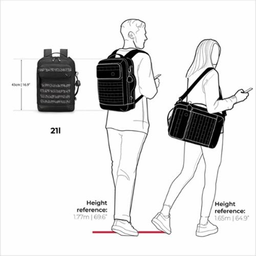 Swissdigital Design BERG Hybrid TSA-Friendly Briefcase With USB Charging Port RFID Protection and Fits Up to 16″ Laptop - Black BUY IN SOUTH AFRICA