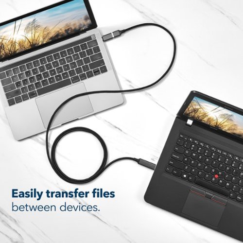 Insignia™ 6 ft. USB File Transfer Cable - Black WORLDWIDE DELIVERY