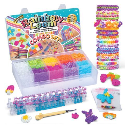 Choon's Design - Rainbow Loom- Combo Set Features 4,000 Rubber Bands