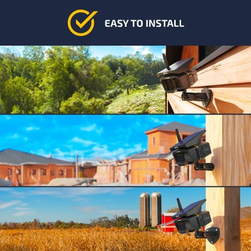 Vosker VKX Outdoor Solar Powered 1080p Security Camera with 4G-LTE Cellular Connectivity - Black BUY IN EUROPE