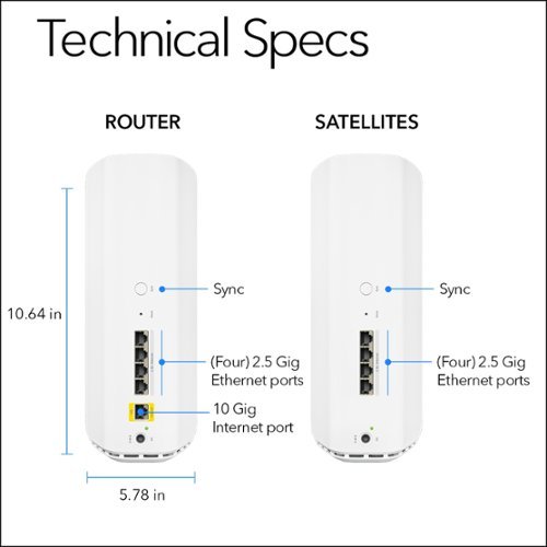 NETGEAR Orbi 870 Series BE21000 Tri-Band Mesh Wi-Fi 7 System (3-pack) - White BUY IN SINGAPORE