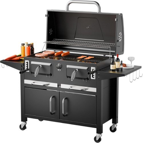 Circus Cirle - Charcoal BBQ Grill with 794 SQ.IN Cooking Area, Outdoor Barbecue Grill-Front_Standard 