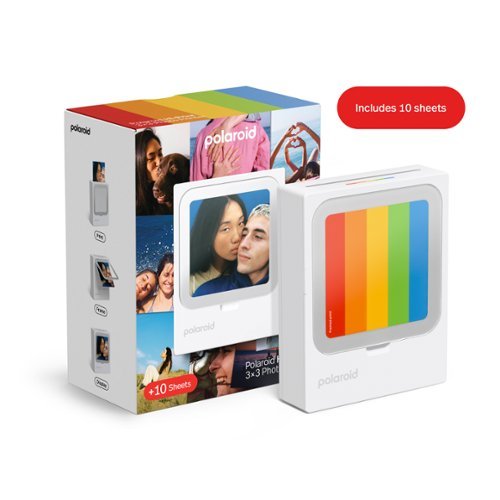 Polaroid - Hi-Print 3x3 Pocket Photo Printer - +10 Sheets - White