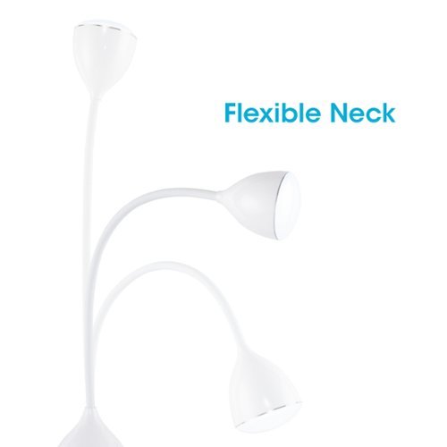 OttLite Mood LED Color Changing Base Desk Lamp with Three Brightness Settings, USB Charging Port and Clear Sun Technology - White BUY ONLINE