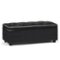 Simpli Home - Hamilton Lift Top Rectangular Storage Ottoman - Midnight Black-Front_Standard