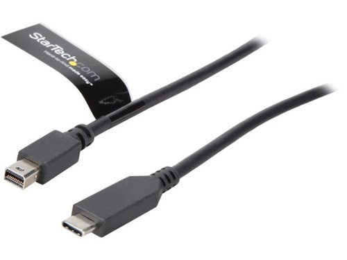 StarTech.com - CDP2MDPMM6B 6ft USB-C to mDP Cable - 4K 60Hz, Black-Front_Standard 