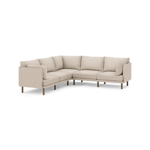 Burrow - Modern Field 5-Seat Sectional - Oatmeal-Front_Standard 