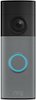 Ring - Battery Doorbell (newest model) Retinal 2K with wide-angle video, up to 6x Zoom, Two-Way Talk, and Built-In Battery - Speckled Grey-Front_Standard