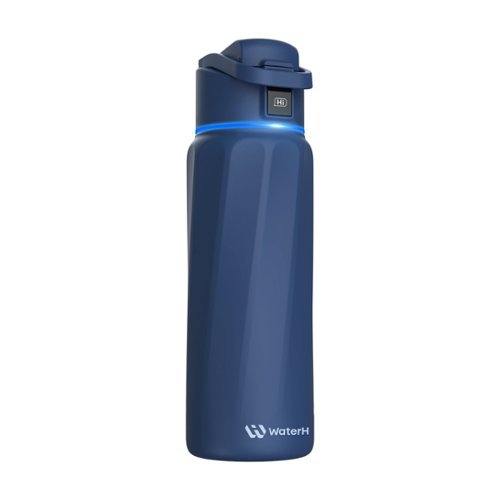 WaterH - BOOST Smart Water Bottle 32 oz - Blue-Front_Standard 