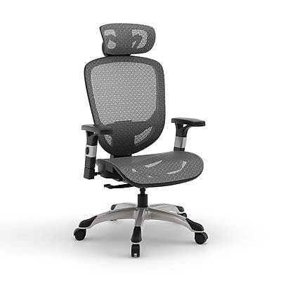 Staples - Hyken Ergonomic Mesh Swivel Task Chair - Charcoal Gray-Front_Standard 