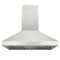 Hauslane - 30 inches - Convertible - Wall Range Hood - Silver-Front_Standard