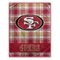 Pegasus - San Francisco 49ers 66" x 95" Oversized Plaid FAN-mily Ultra Cozy Blanket - Multicolor-Front_Standard